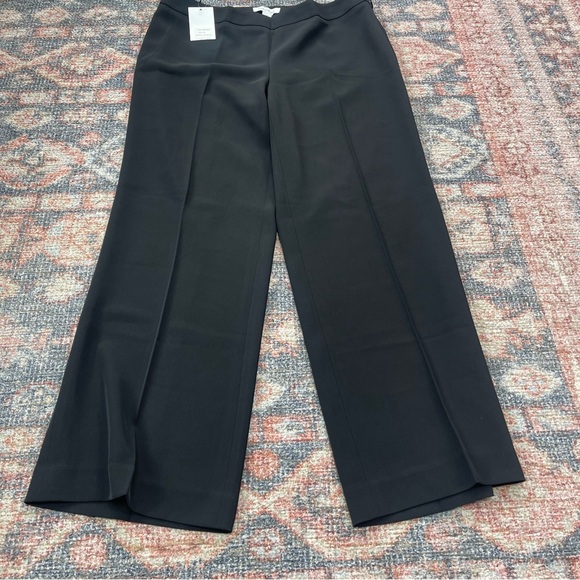 Calvin Klein jet black wide leg cropped pants - Picture 4 of 8